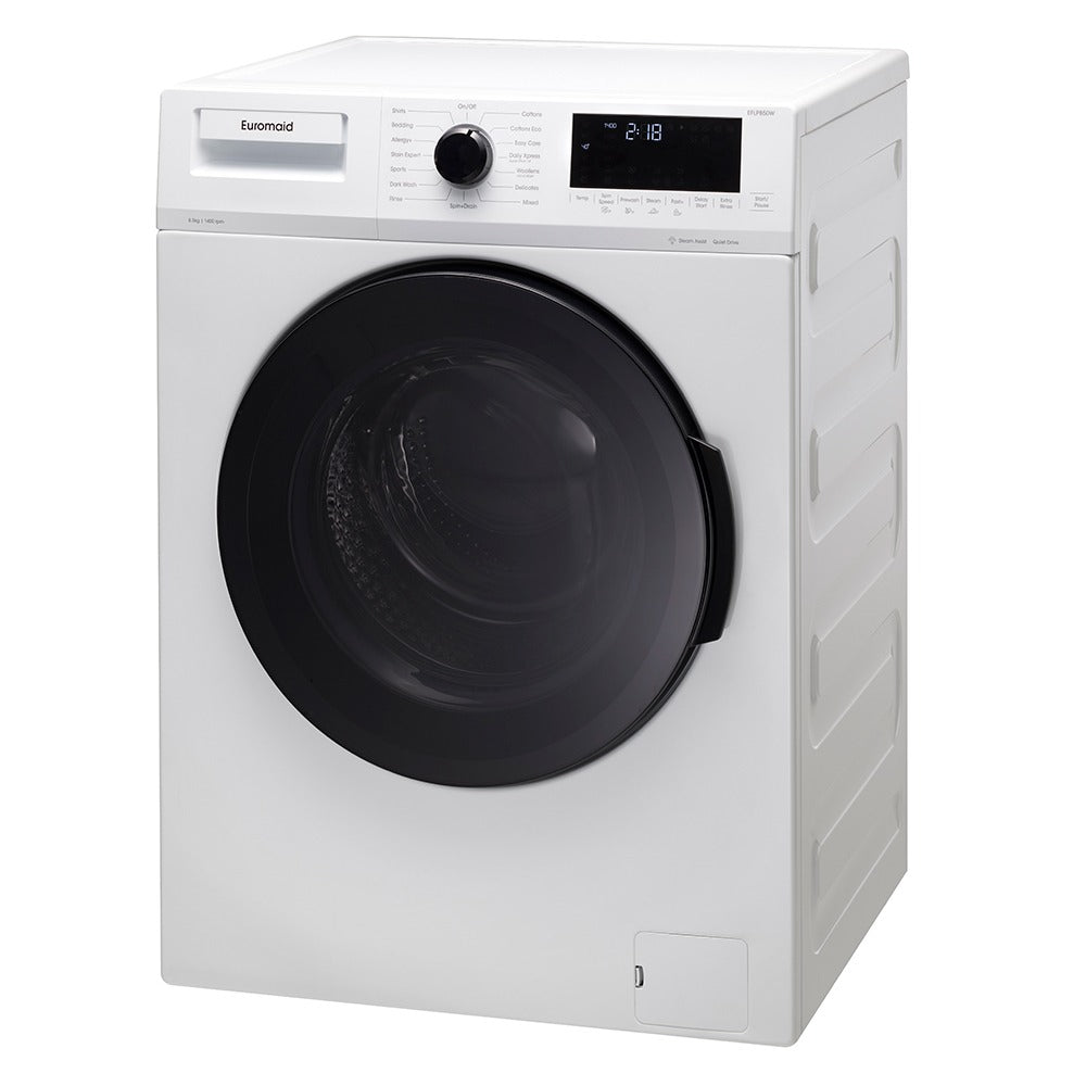 Euromaid 8.5kg 84cm Front Load Washing Machine Garment/Clothes Laundry Washer WH