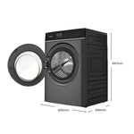 ChiQ 8.5kg Washer and Dryer Combo - Gunmetal