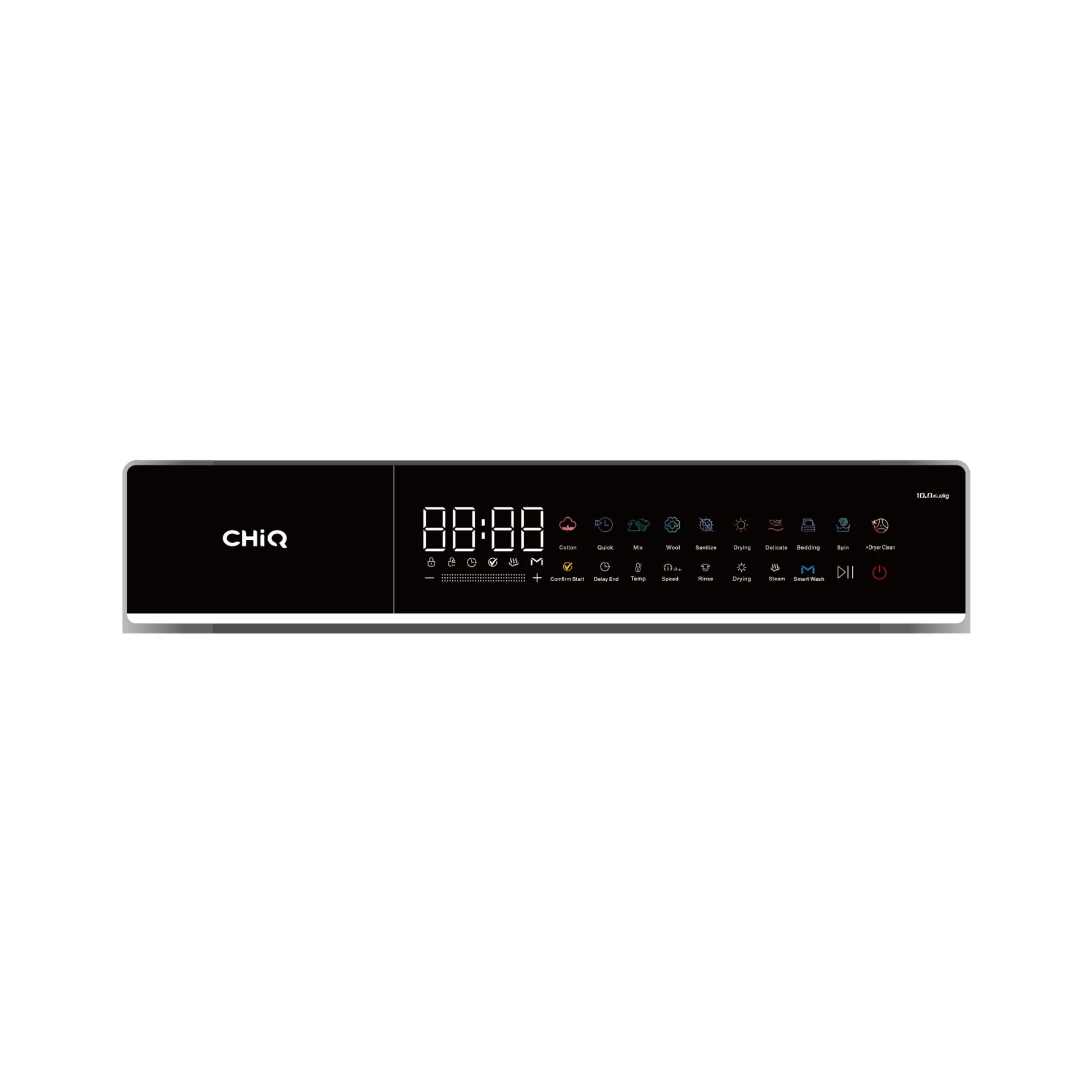 ChiQ 8.5kg Washer and Dryer Combo - Gunmetal