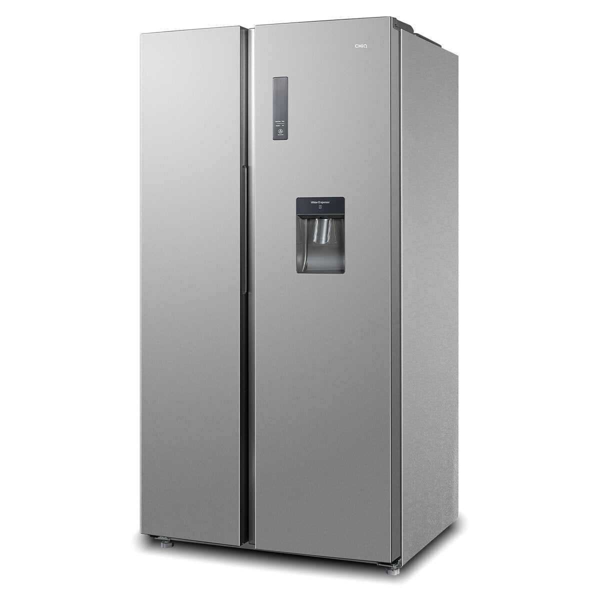 CHiQ 559L Side by Side Refrigerator Silver CSS557NSD4E